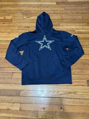 Nike Dallas Cowboys NFL On Field Therma Fit Hoodie Sweatshirt Adult Mens Medium